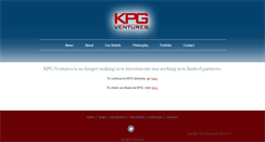 Desktop Screenshot of kpgventures.com